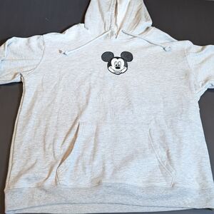 Disney Mickey Mouse Grey Sweatshirt Design Women's XXL (20) New
